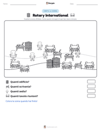 Anteprima della scheda stampabile di Rotary International
