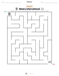 Rotary International druckbare Arbeitsblatt Vorschau
