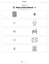 Rotary International printable worksheet preview