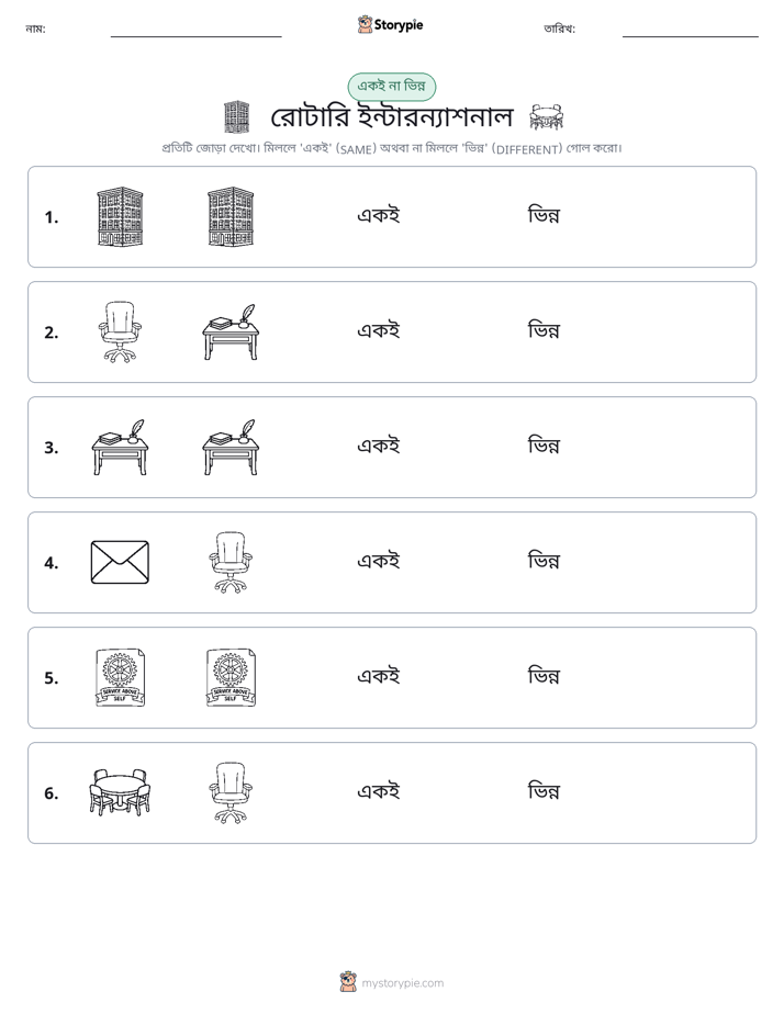 একই বা ভিন্ন