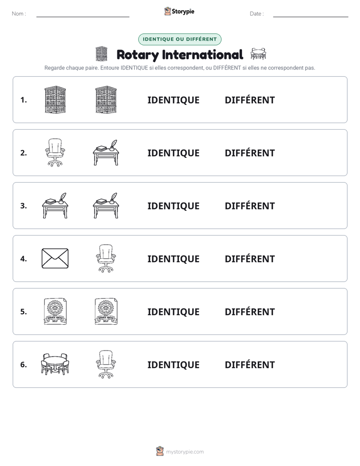 Identique ou Différent