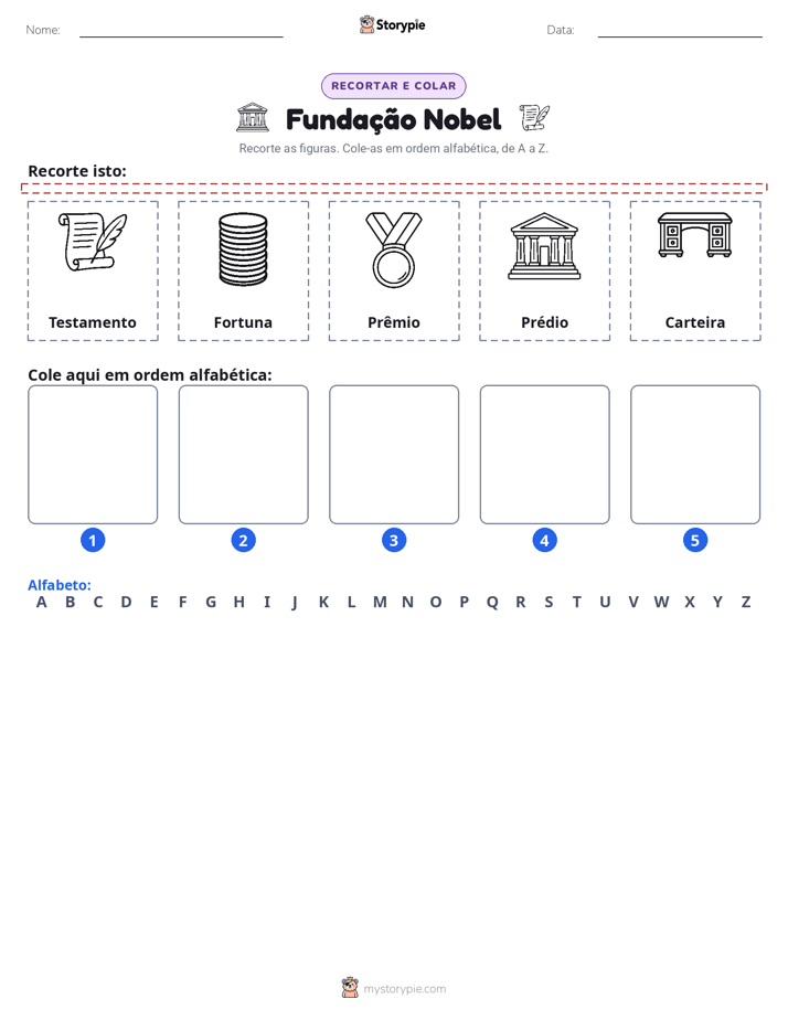 Recortar & Colar Alfabeto