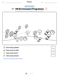 UN Environment Programme printable worksheet preview