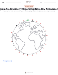 Podgląd drukowalnego arkusza ćwiczeń Program Środowiskowy Organizacji Narodów Zjednoczonych