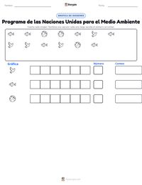 Vista previa de la hoja de trabajo imprimible de Programa de las Naciones Unidas para el Medio Ambiente