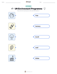 UN Environment Programme printable worksheet preview