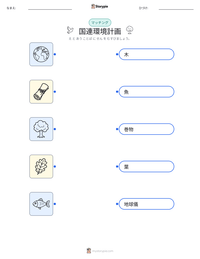 国連環境計画 の印刷可能ワークシートプレビュー