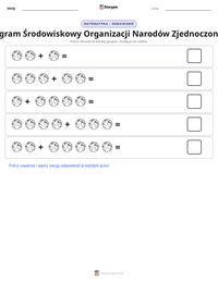 Podgląd drukowalnego arkusza ćwiczeń Program Środowiskowy Organizacji Narodów Zjednoczonych