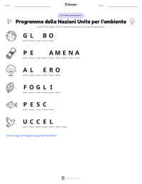 Anteprima della scheda stampabile di Programma delle Nazioni Unite per l'ambiente