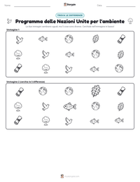 Anteprima della scheda stampabile di Programma delle Nazioni Unite per l'ambiente
