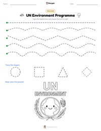 UN Environment Programme printable worksheet preview