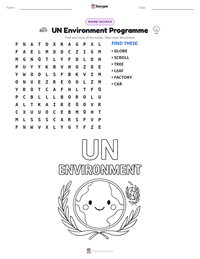 UN Environment Programme printable worksheet preview