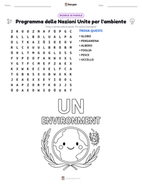 Anteprima della scheda stampabile di Programma delle Nazioni Unite per l'ambiente