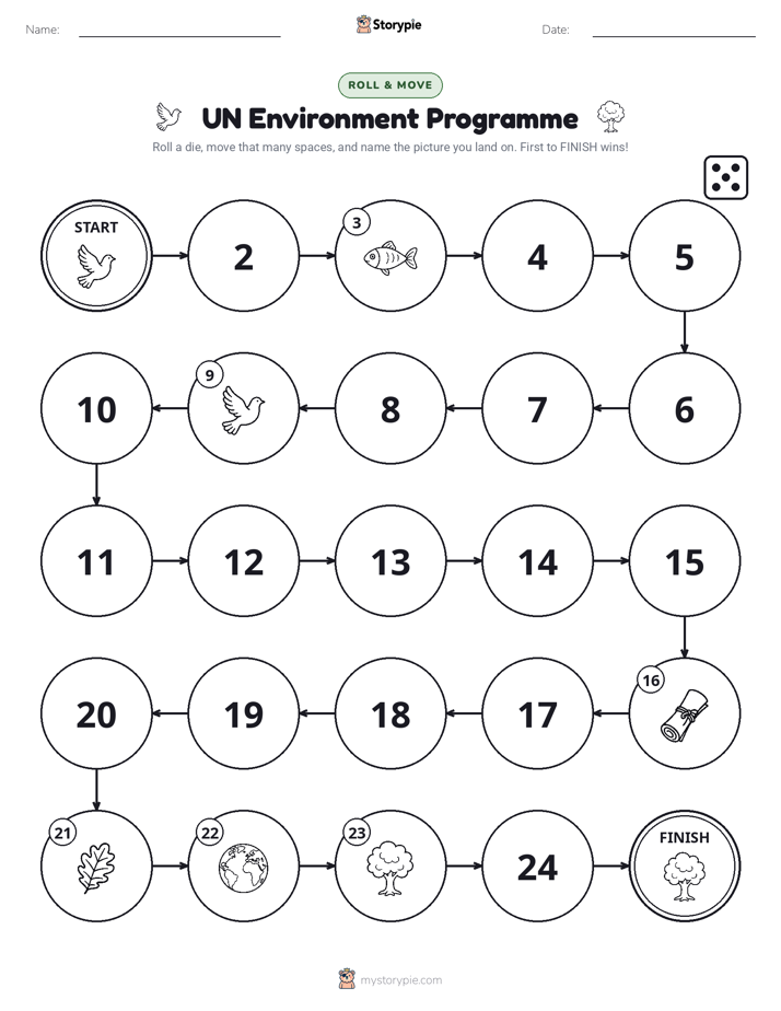 Roll & Move Game