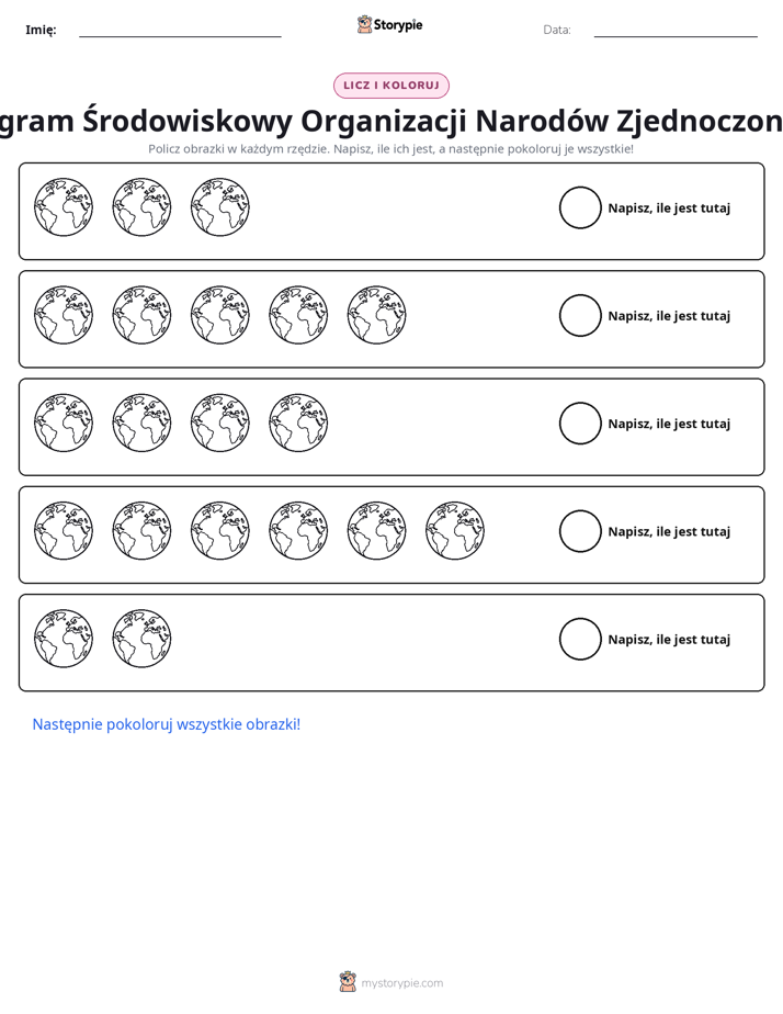 Liczenie i Kolorowanie