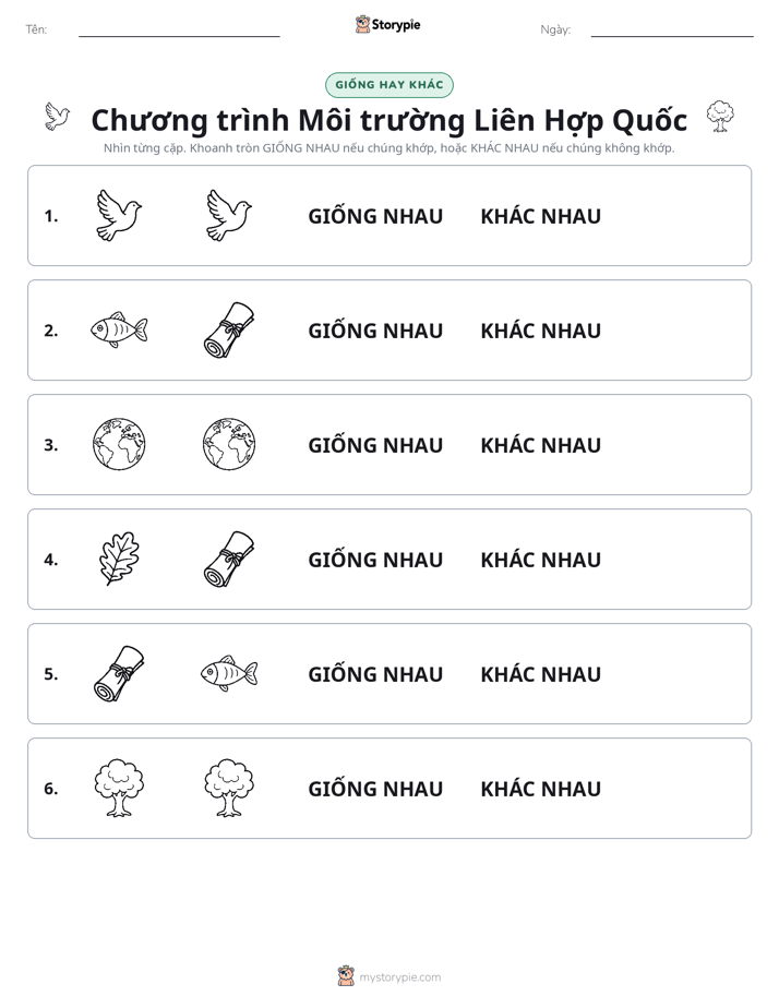 Giống Hay Khác