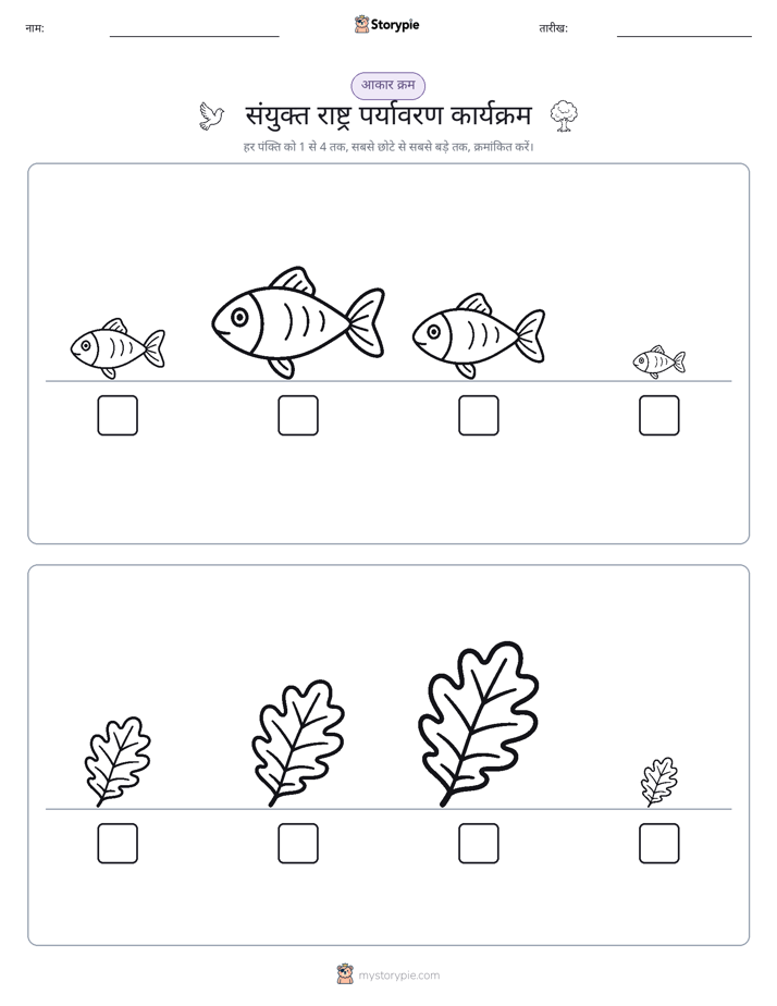 आकार क्रम