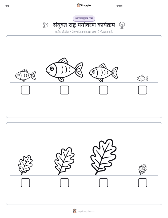 आकार क्रम