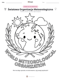 Podgląd drukowalnego arkusza ćwiczeń Światowa Organizacja Meteorologiczna