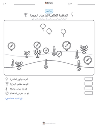 معاينة ورقة العمل القابلة للطباعة المنظمة العالمية للأرصاد الجوية