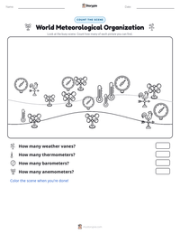 World Meteorological Organization printable worksheet preview