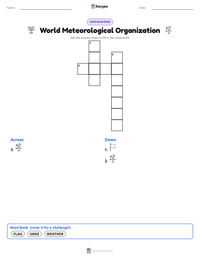 World Meteorological Organization printable worksheet preview