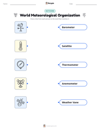 World Meteorological Organization printable worksheet preview