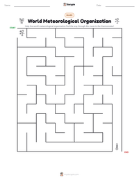 World Meteorological Organization printable worksheet preview