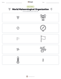 World Meteorological Organization printable worksheet preview