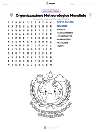 Anteprima della scheda stampabile di Organizzazione Meteorologica Mondiale