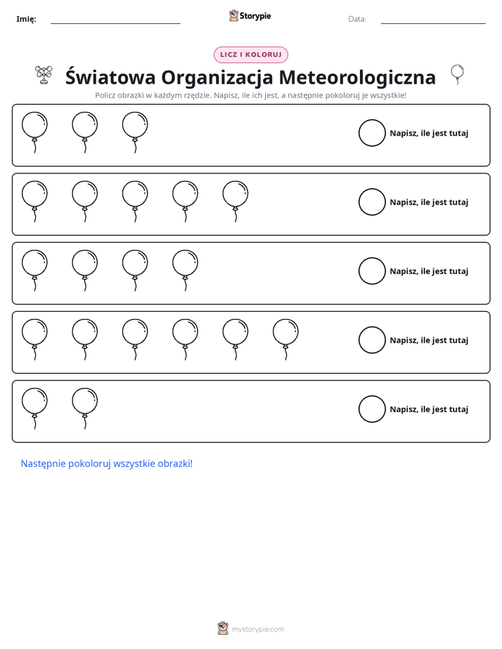 Liczenie i Kolorowanie