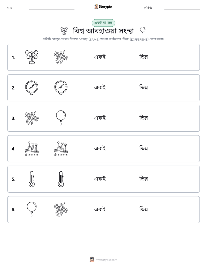 একই বা ভিন্ন