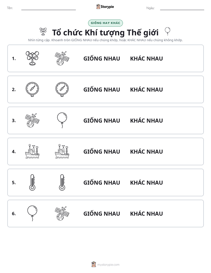 Giống Hay Khác