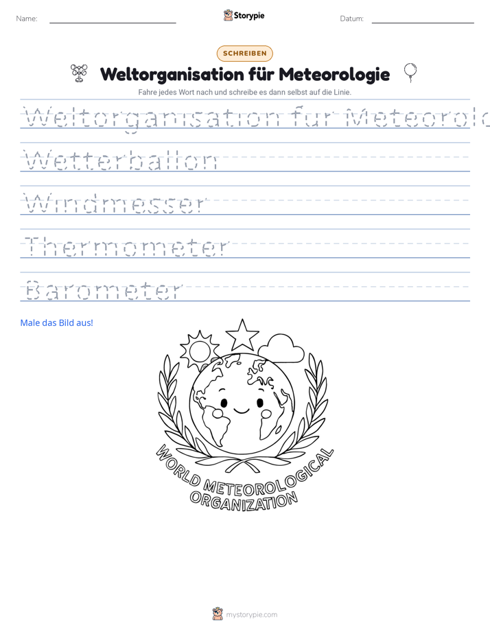 Schreibübung