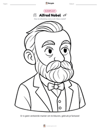 Alfred Nobel afdrukbare werkblad voorbeeld