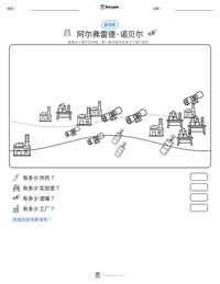 阿尔弗雷德·诺贝尔 可打印工作表预览