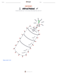 Alfred Nobel printable worksheet preview