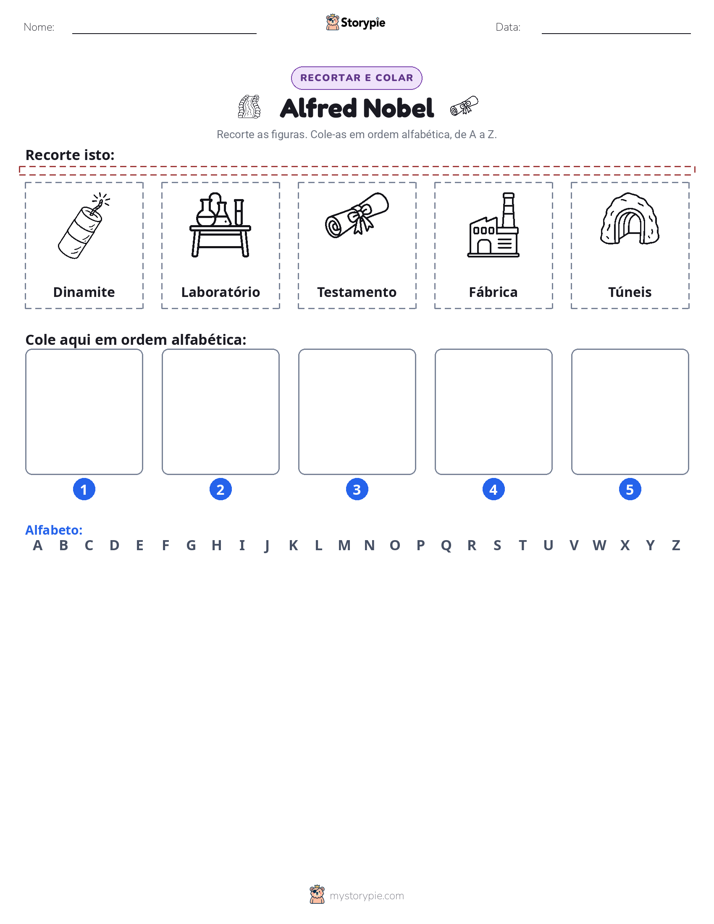 Recortar & Colar Alfabeto