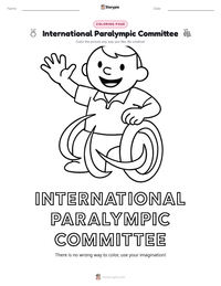 International Paralympic Committee printable worksheet preview