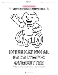 Vista previa de la hoja de trabajo imprimible de Comité Paralímpico Internacional