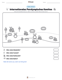 Internationales Paralympisches Komitee druckbare Arbeitsblatt Vorschau