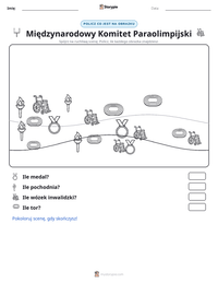 Podgląd drukowalnego arkusza ćwiczeń Międzynarodowy Komitet Paraolimpijski