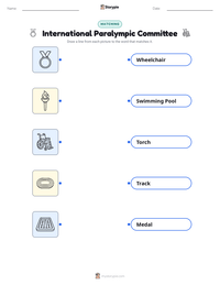 International Paralympic Committee printable worksheet preview