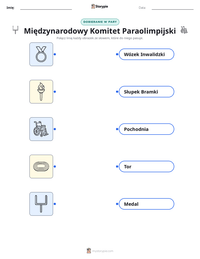 Podgląd drukowalnego arkusza ćwiczeń Międzynarodowy Komitet Paraolimpijski
