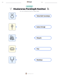 Uluslararası Paralimpik Komitesi yazdırılabilir çalışma sayfası önizlemesi