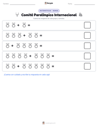 Vista previa de la hoja de trabajo imprimible de Comité Paralímpico Internacional
