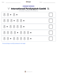 Internationaal Paralympisch Comité afdrukbare werkblad voorbeeld