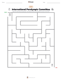 International Paralympic Committee printable worksheet preview