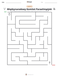 Podgląd drukowalnego arkusza ćwiczeń Międzynarodowy Komitet Paraolimpijski
