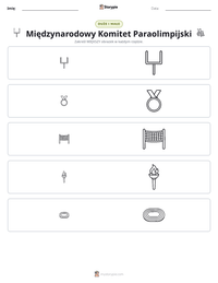 Podgląd drukowalnego arkusza ćwiczeń Międzynarodowy Komitet Paraolimpijski
